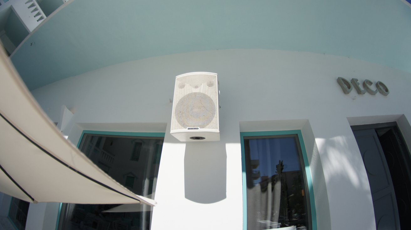 F101 speakers installed at Hotel Es Vivre Ibiza